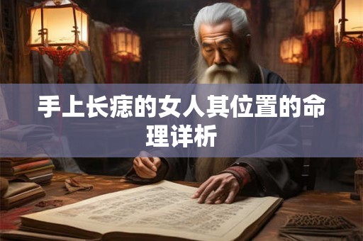 手上长痣的女人其位置的命理详析