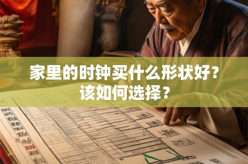 家里的时钟买什么形状好？该如何选择？