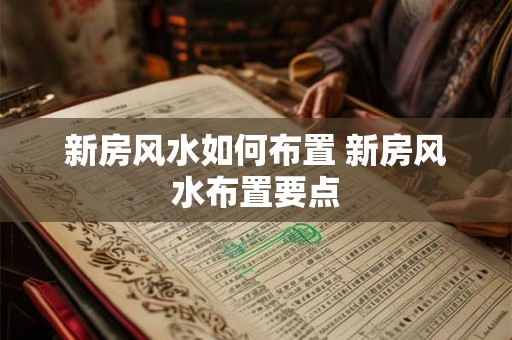 新房风水如何布置 新房风水布置要点