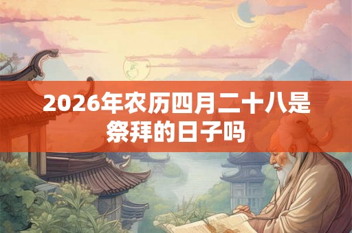 2026年农历四月二十八是祭拜的日子吗
