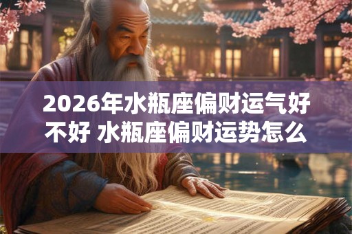 2026年水瓶座偏财运气好不好 水瓶座偏财运势怎么样