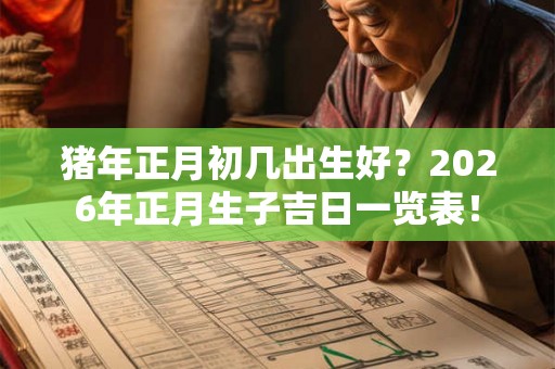 猪年正月初几出生好?2026年正月生子吉日一览表! 猪年正月初几出生好?2026年正月生子吉日一览表!