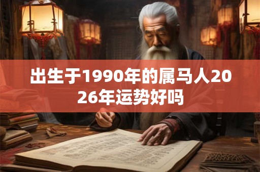 出生于1990年的属马人2026年运势好吗