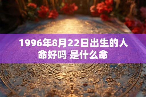 1996年8月22日出生的人命好吗 是什么命