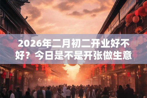 2026年二月初二开业好不好？今日是不是开张做生意的好日子？