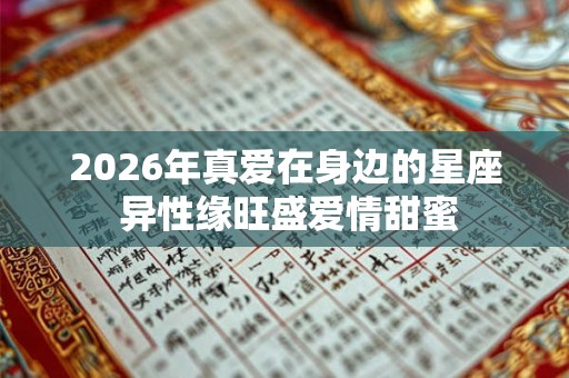 2026年真爱在身边的星座 异性缘旺盛爱情甜蜜