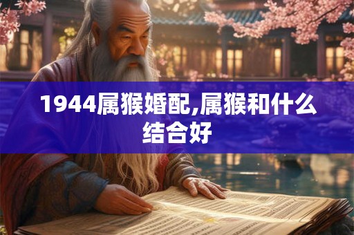 1944属猴婚配,属猴和什么结合好
