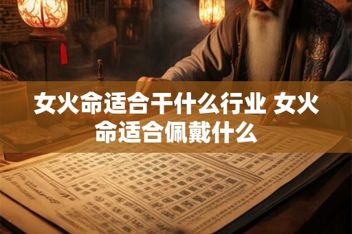 女火命适合干什么行业 女火命适合佩戴什么 女火命适合干什么行业 女火命适合佩戴什么
