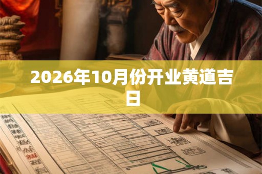2026年10月份开业黄道吉日 2026年10月份开业黄道吉日