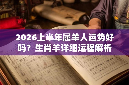 2026上半年属羊人运势好吗？生肖羊详细运程解析