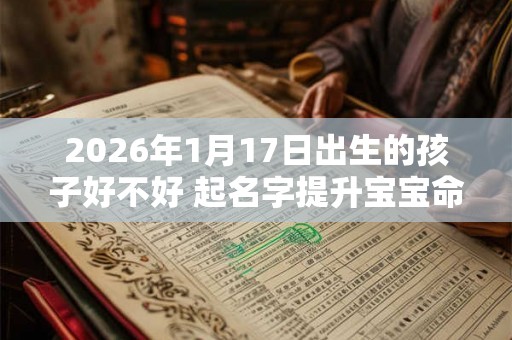 2026年1月17日出生的孩子好不好 起名字提升宝宝命格