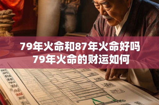 79年火命和87年火命好吗 79年火命的财运如何 79年火命和87年火命好吗 79年火命的财运如何