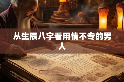 从生辰八字看用情不专的男人