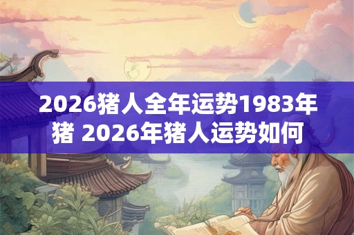 2026猪人全年运势1983年猪 2026年猪人运势如何