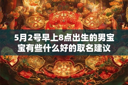 5月2号早上8点出生的男宝宝有些什么好的取名建议