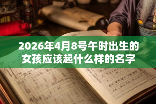 2026年4月8号午时出生的女孩应该起什么样的名字
