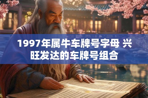 1997年属牛车牌号字母 兴旺发达的车牌号组合