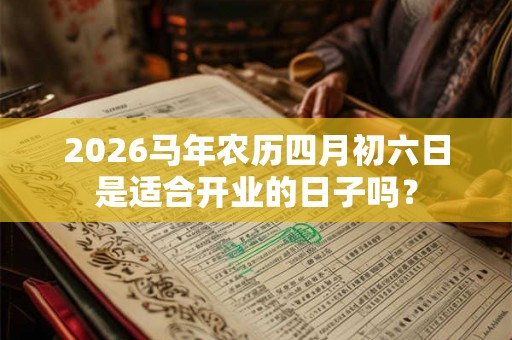 2026马年农历四月初六日是适合开业的日子吗？