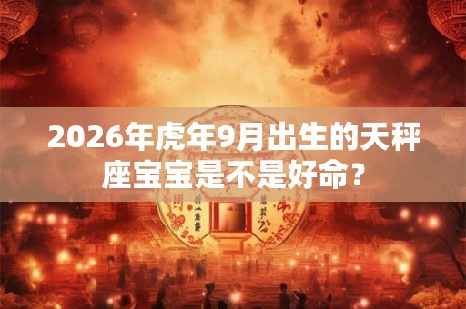 2026年虎年9月出生的天秤座宝宝是不是好命? 2026年虎年9月出生的天秤座宝宝是不是好命?