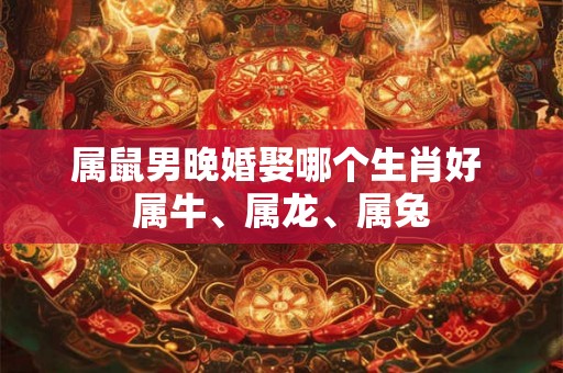 属鼠男晚婚娶哪个生肖好 属牛、属龙、属兔