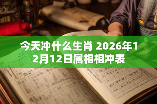 今天冲什么生肖 2026年12月12日属相相冲表