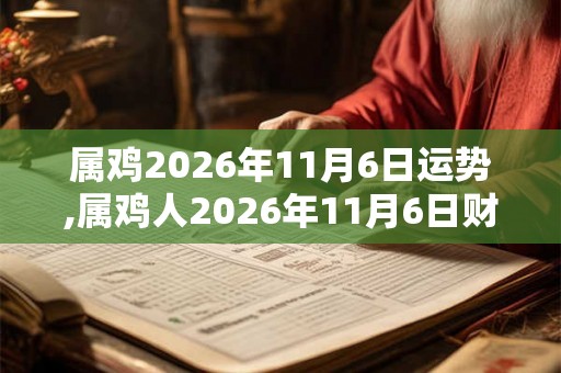 属鸡2026年11月6日运势,属鸡人2026年11月6日财运,生肖鸡2026年11月6日运势 属鸡2026年11月6日运势,属鸡人2026年11月6日财运,生肖鸡2026年11月6日运势