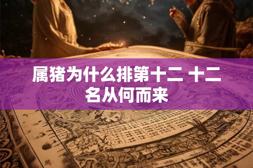 属猪为什么排第十二 十二名从何而来