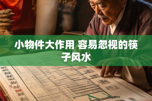 小物件大作用 容易忽视的筷子风水