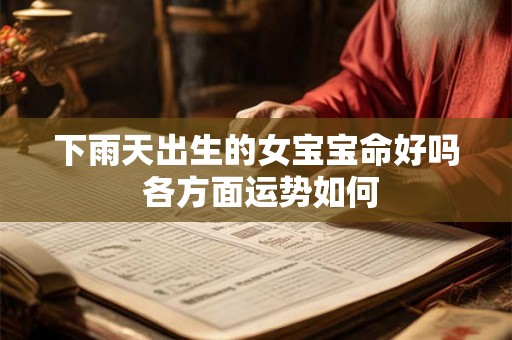 下雨天出生的女宝宝命好吗 各方面运势如何
