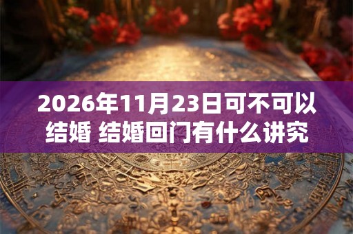 2026年11月23日可不可以结婚 结婚回门有什么讲究