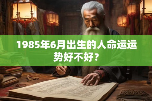1985年6月出生的人命运运势好不好? 1985年6月出生的人命运运势好不好?