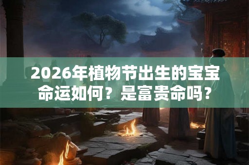 2026年植物节出生的宝宝命运如何?是富贵命吗? 2026年植物节出生的宝宝命运如何?是富贵命吗?