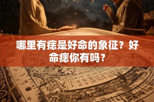 哪里有痣是好命的象征？好命痣你有吗？