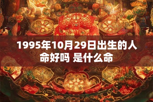 1995年10月29日出生的人命好吗 是什么命