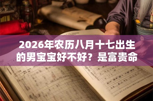 2026年农历八月十七出生的男宝宝好不好？是富贵命吗？