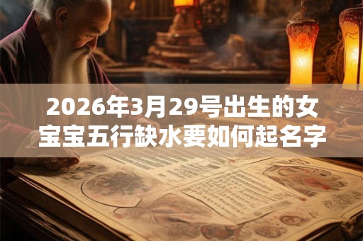 2026年3月29号出生的女宝宝五行缺水要如何起名字