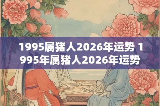 1995属猪人2026年运势 1995年属猪人2026年运势如何 1995属猪人2026年运势 1995年属猪人2026年运势如何