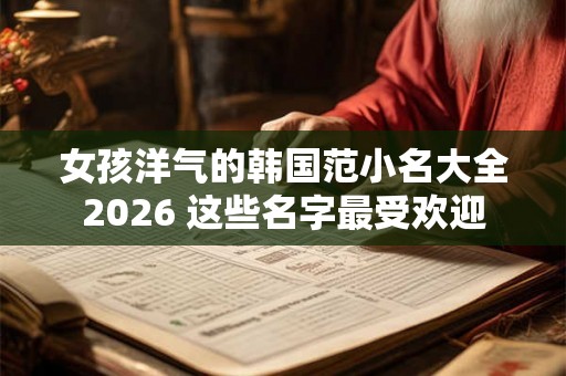 女孩洋气的韩国范小名大全2026 这些名字最受欢迎 女孩洋气的韩国范小名大全2026 这些名字最受欢迎