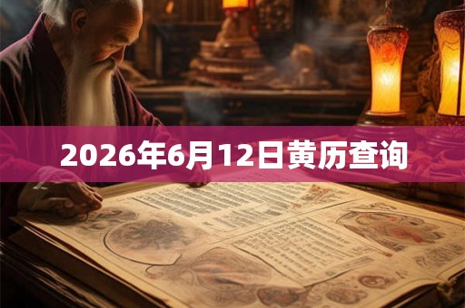 2026年6月12日黄历查询 2026年6月12日黄历查询