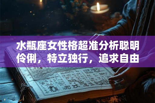 水瓶座女性格超准分析聪明伶俐，特立独行，追求自由的个性特质