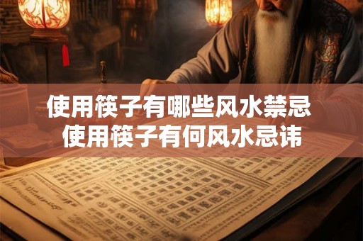 使用筷子有哪些风水禁忌 使用筷子有何风水忌讳