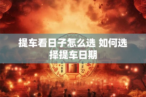 提车看日子怎么选 如何选择提车日期