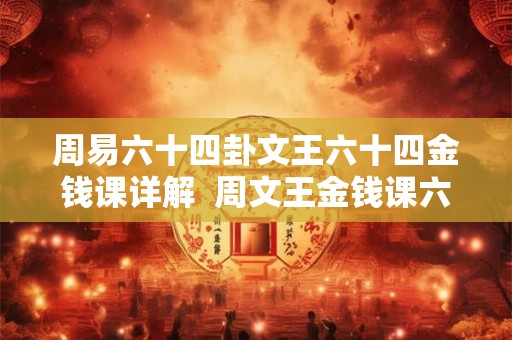 周易六十四卦文王六十四金钱课详解  周文王金钱课六十四卦占卜