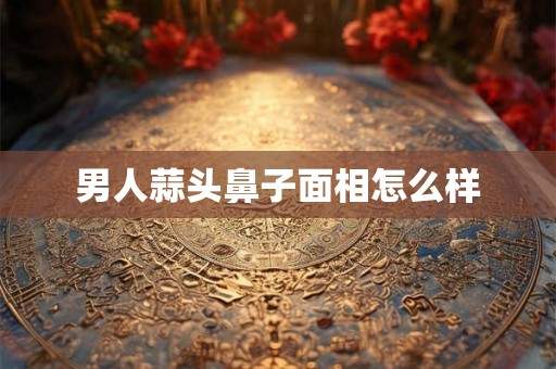 男人蒜头鼻子面相怎么样