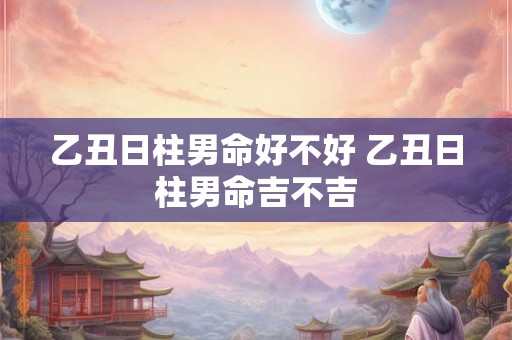 乙丑日柱男命好不好 乙丑日柱男命吉不吉