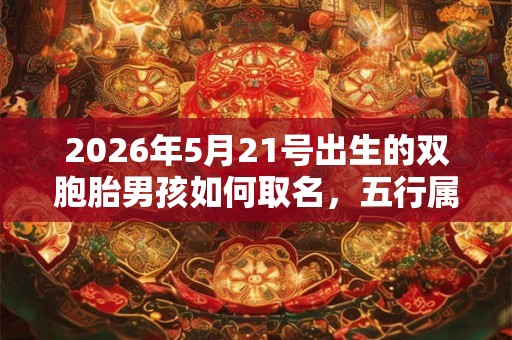 2026年5月21号出生的双胞胎男孩如何取名,五行属什么 2026年5月21号出生的双胞胎男孩如何取名,五行属什么
