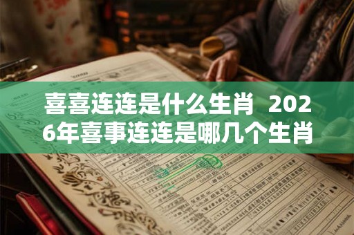 喜喜连连是什么生肖  2026年喜事连连是哪几个生肖