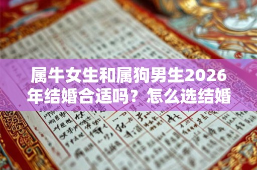 属牛女生和属狗男生2026年结婚合适吗？怎么选结婚日子？
