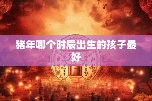 猪年哪个时辰出生的孩子最好