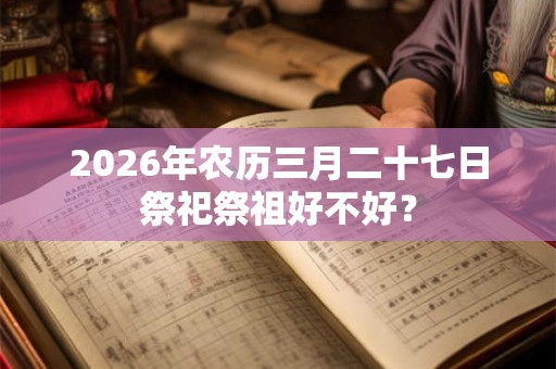 2026年农历三月二十七日祭祀祭祖好不好？